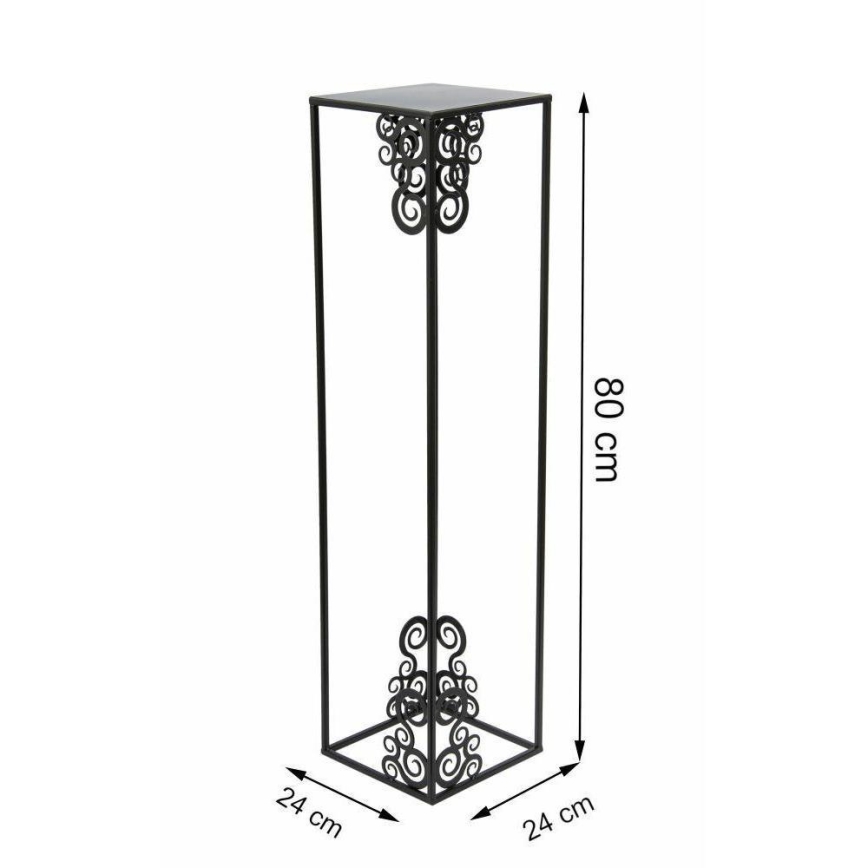 Flower stand 80x24 cm black