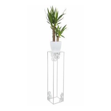 Flower stand 80x24 cm white