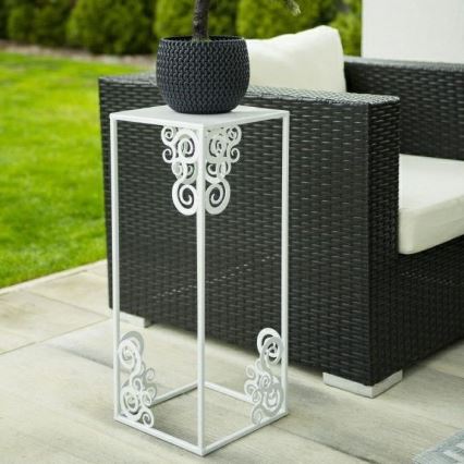 Flower stand 80x24 cm white