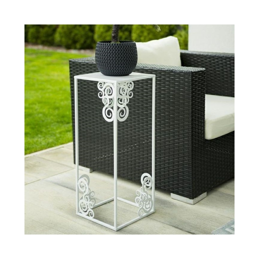 Flower stand 80x24 cm white