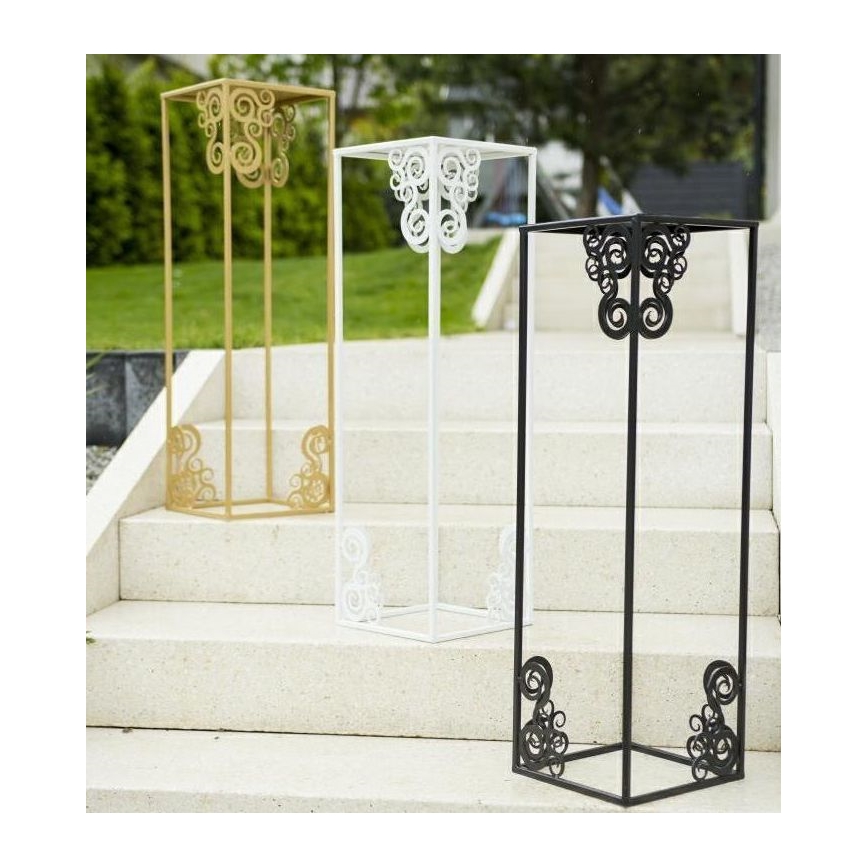 Flower stand 80x24 cm white