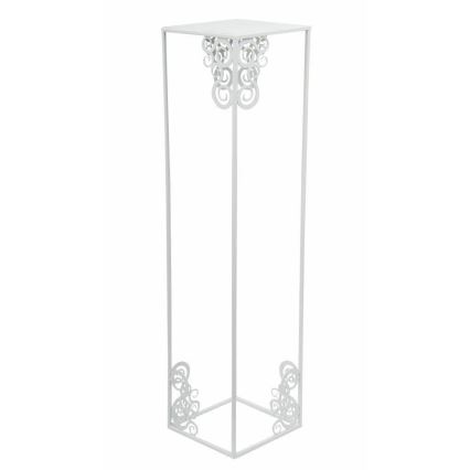 Flower stand 80x24 cm white