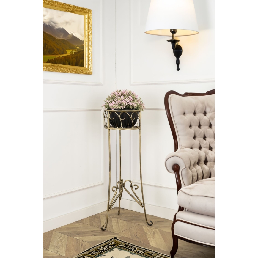 Flower stand 88x28 cm gold