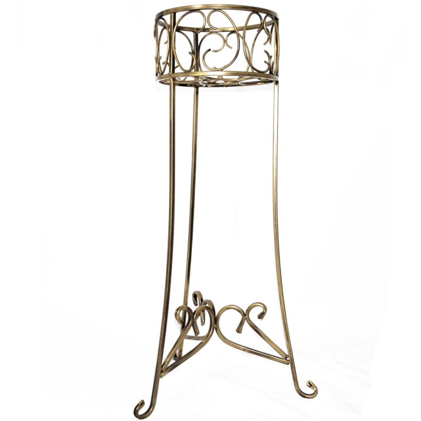 Flower stand 88x28 cm gold