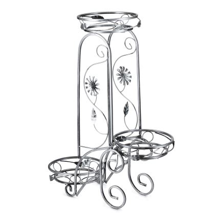 Flower stand 88x65 cm silver
