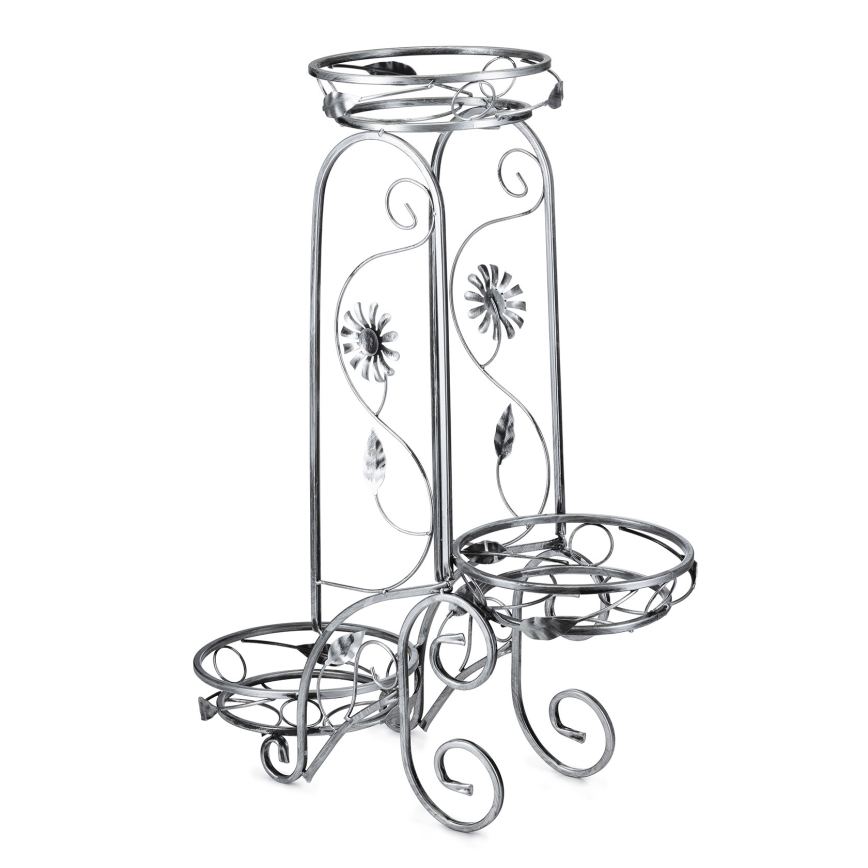 Flower stand 88x65 cm silver