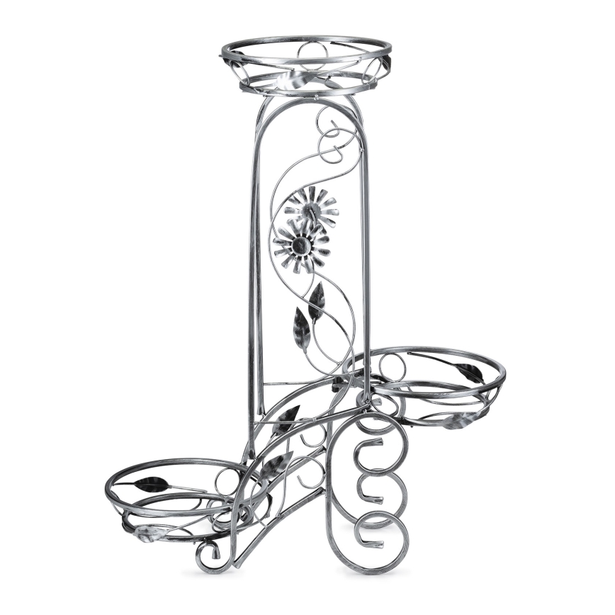Flower stand 88x65 cm silver