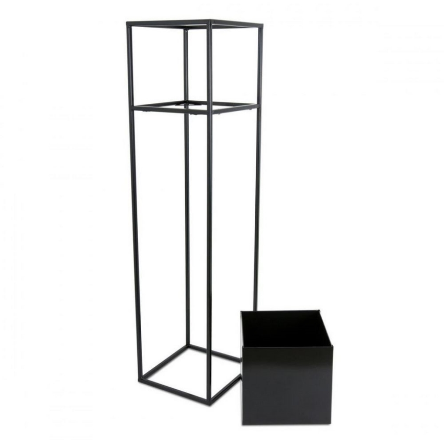 Flower stand 90x24 cm black