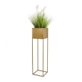 Flower stand 90x24 cm gold
