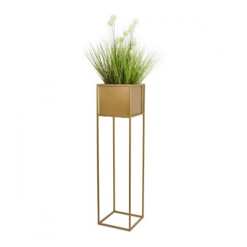 Flower stand 90x24 cm gold
