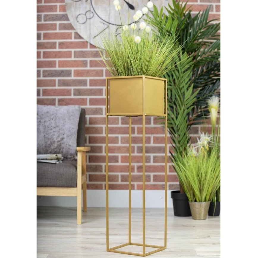 Flower stand 90x24 cm gold