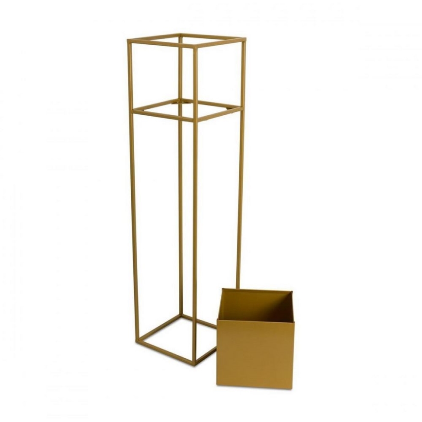 Flower stand 90x24 cm gold