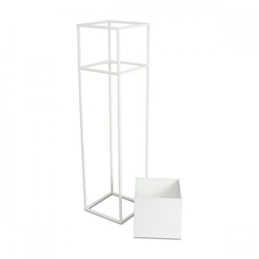 Flower stand 90x24 cm white