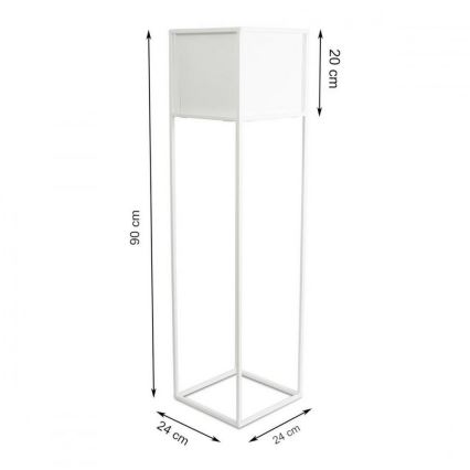 Flower stand 90x24 cm white