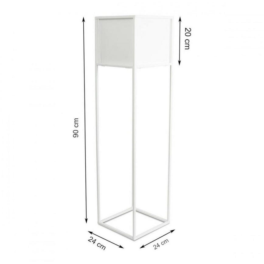 Flower stand 90x24 cm white