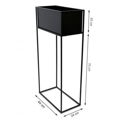 Flower stand 90x44 cm black