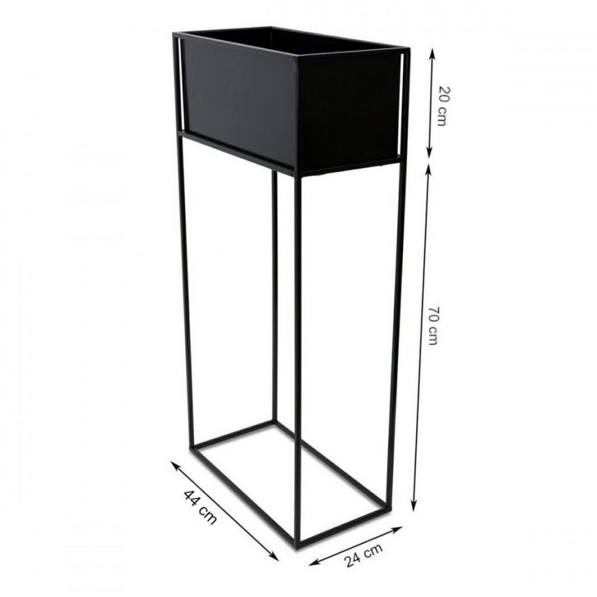 Flower stand 90x44 cm black
