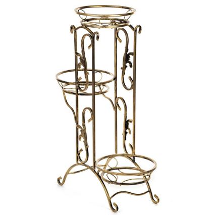 Flower stand 90x65 cm gold