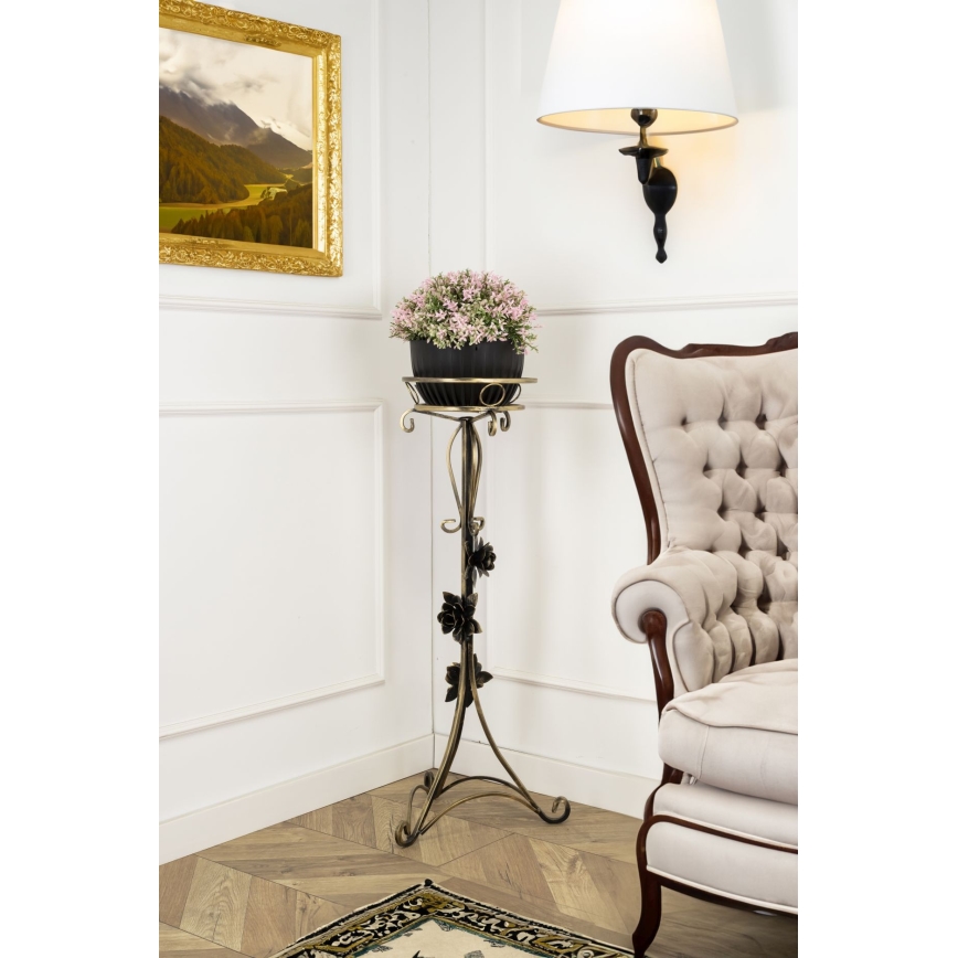 Flower stand 95x38 cm gold