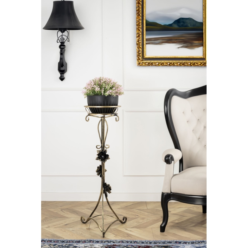 Flower stand 95x38 cm gold