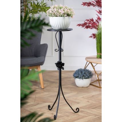 Flower stand 95x39 cm black