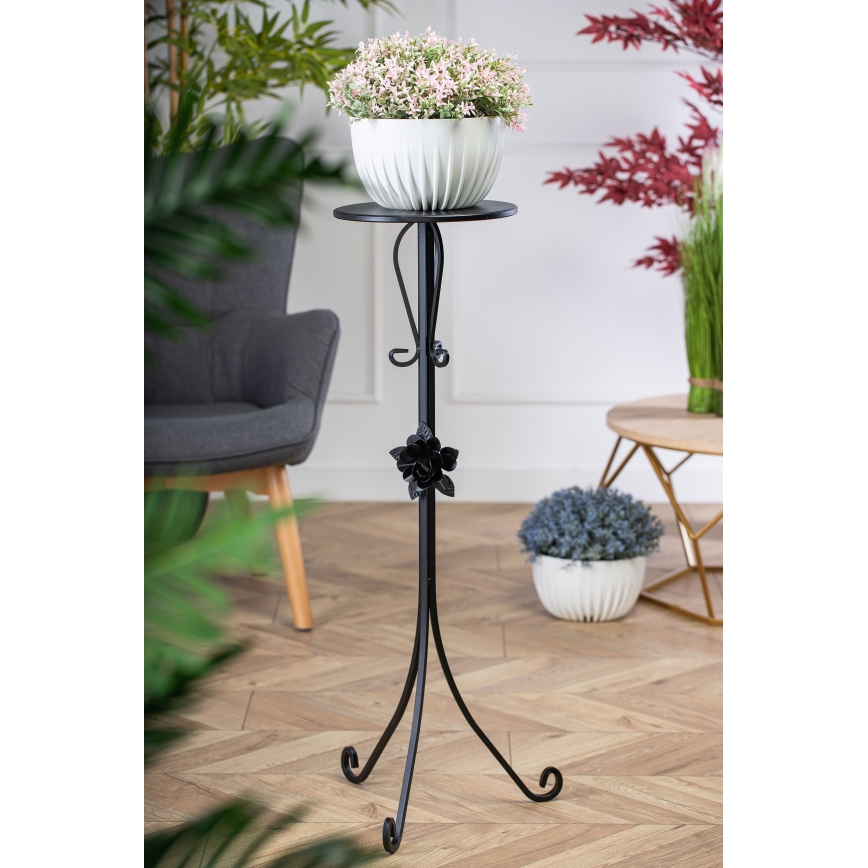 Flower stand 95x39 cm black