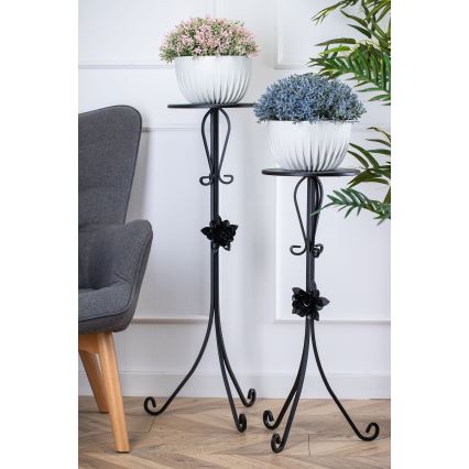 Flower stand 95x39 cm black
