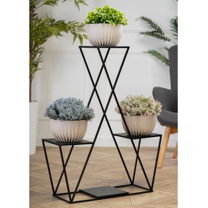 Flower stand 95x78 cm black