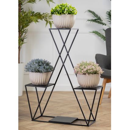 Flower stand 95x78 cm black