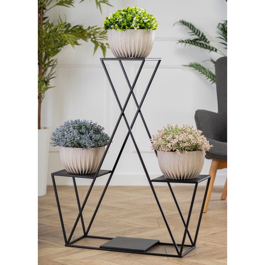 Flower stand 95x78 cm black