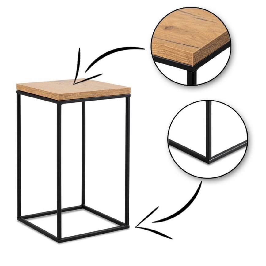 Flower stand BASICLOFT 40x24 black/brown