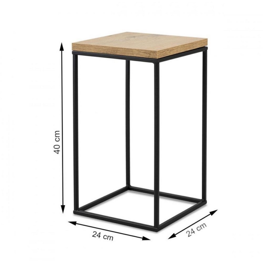 Flower stand BASICLOFT 40x24 black/brown