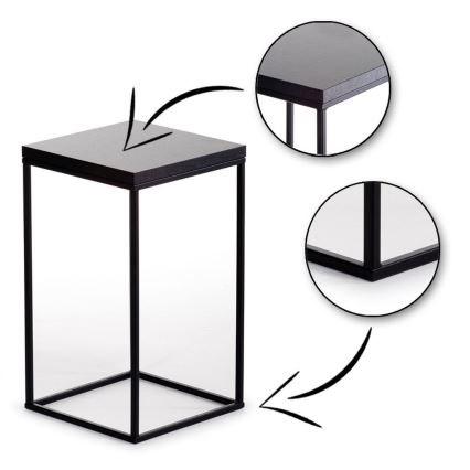 Flower stand BASICLOFT 40x24 black