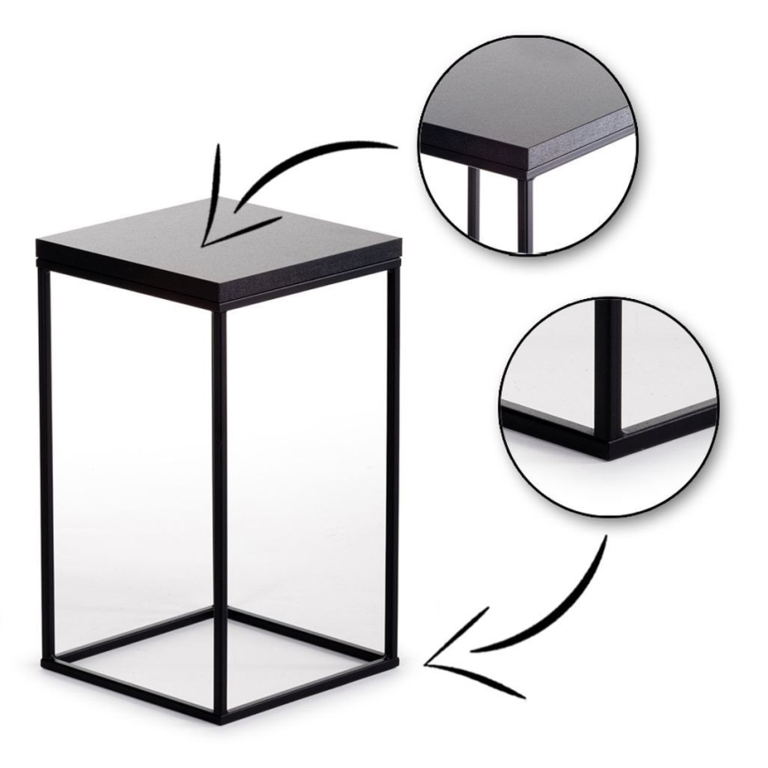 Flower stand BASICLOFT 40x24 black