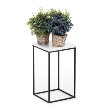 Flower stand BASICLOFT 40x24 white/black
