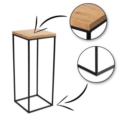 Flower stand BASICLOFT 60x24 black/brown