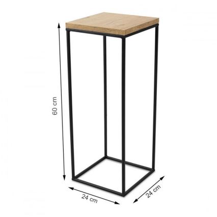 Flower stand BASICLOFT 60x24 black/brown