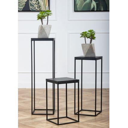 Flower stand BASICLOFT 60x24 black