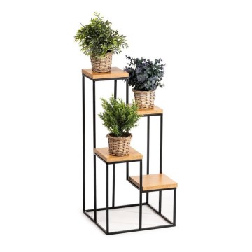 Flower stand KASKADA 70x34 black/brown