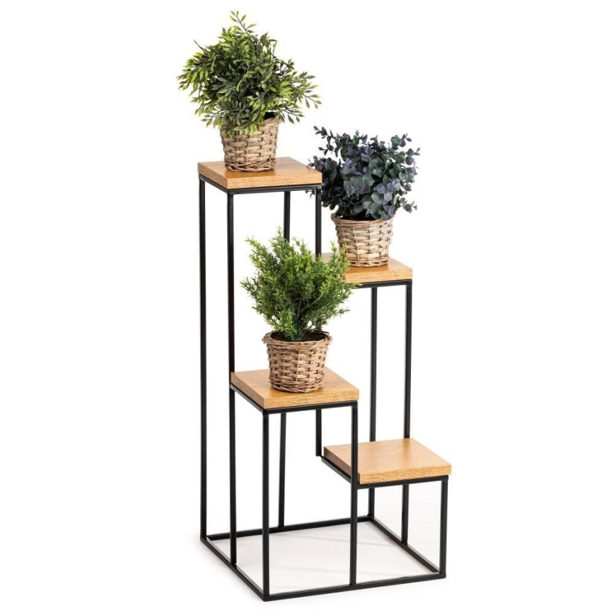 Flower stand KASKADA 70x34 black/brown