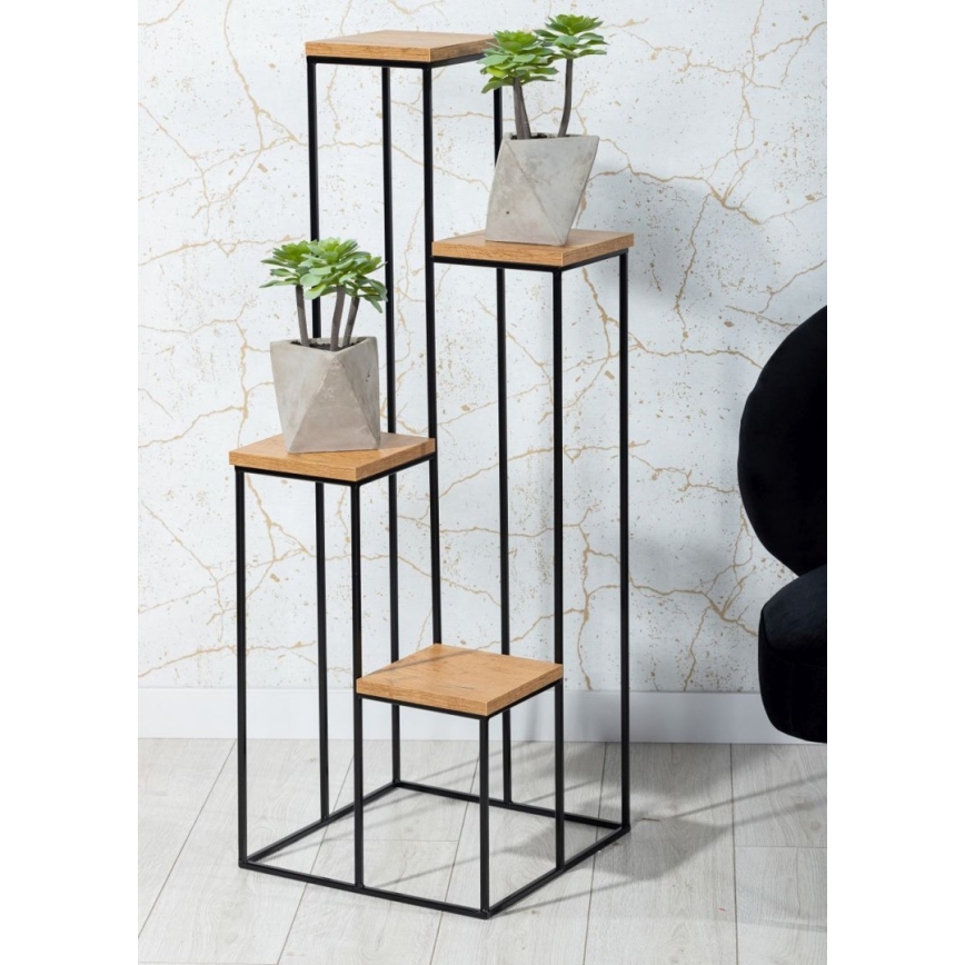 Flower stand KASKADA 70x34 black/brown