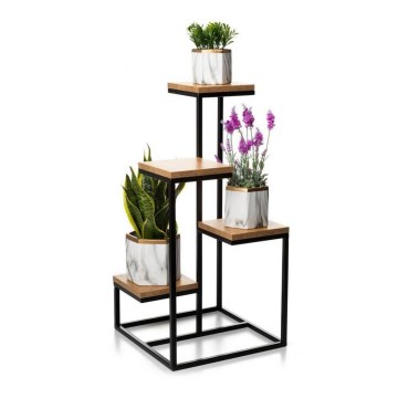 Flower stand KASKADA 79x40 black/brown