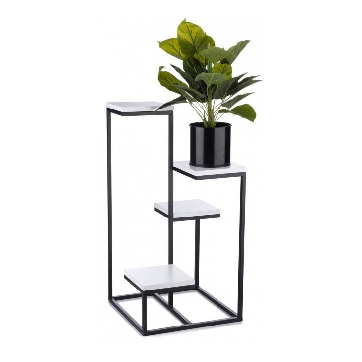 Flower stand KASKADA 79x40 black/white