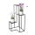 Flower stand KASKADA 85x40 cm black