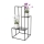 Flower stand KASKADA 85x40 cm black