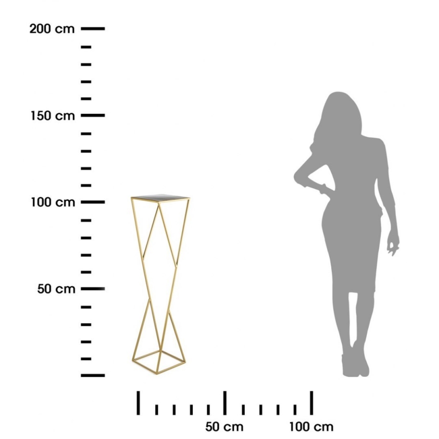 Flower stand LOFT 100x23,5 cm gold