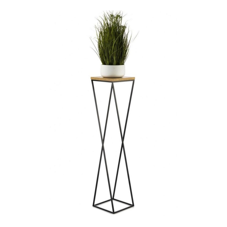 Flower stand LOFT 100x24 cm black/brown
