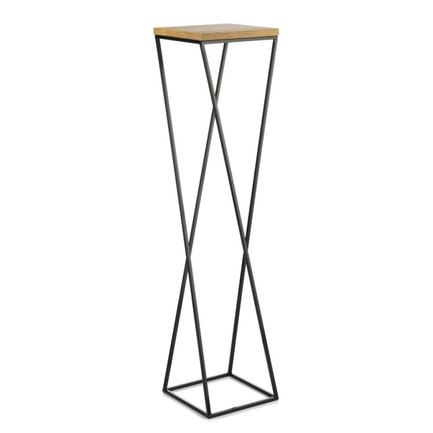 Flower stand LOFT 100x24 cm black/brown