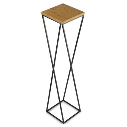 Flower stand LOFT 100x24 cm black/brown