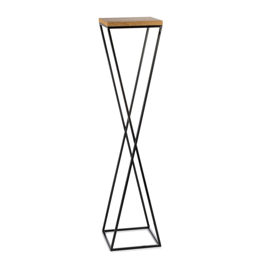 Flower stand LOFT 100x24 cm black/brown